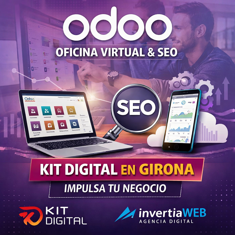 Oficina Virtual (ERP, CRM, Facturación electrónica...) todo con el software Odoo a medida con el soporte de invertiaWeb