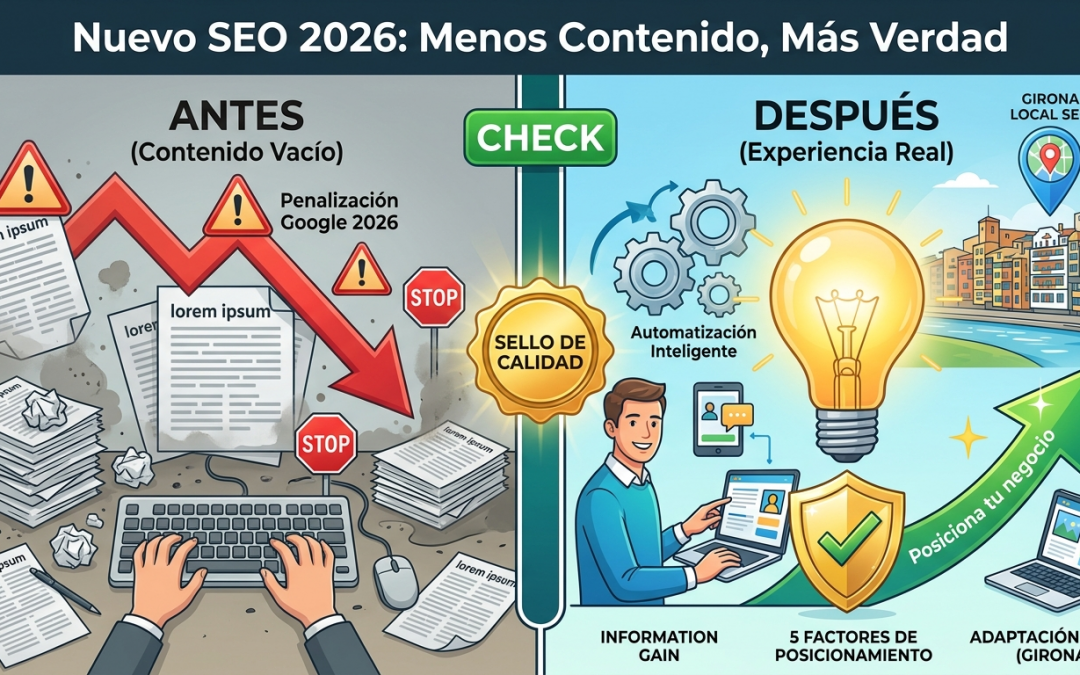 Google 2026 y el fin del contenido vacío: cómo adaptar tu negocio al nuevo SEO