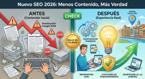 Google 2026 y el fin del contenido vacío: cómo adaptar tu negocio al nuevo SEO