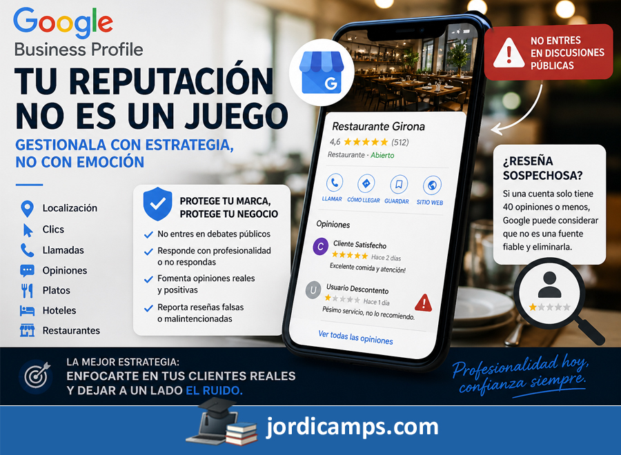 Google Business en 2026: cómo gestionar tu reputación sin destruir tu marca