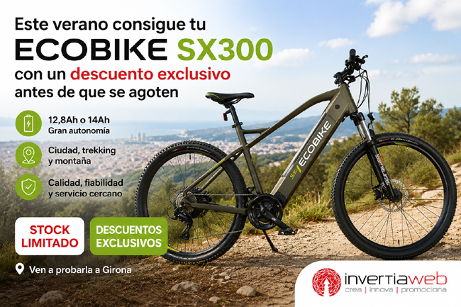 Consigue tu Ecobike SX300 con descuento exclusivo antes que se agoten las últimas unidades
