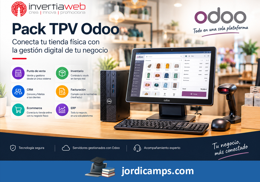 Pack TPV Odoo: cómo conectar una tienda física con la gestión digital